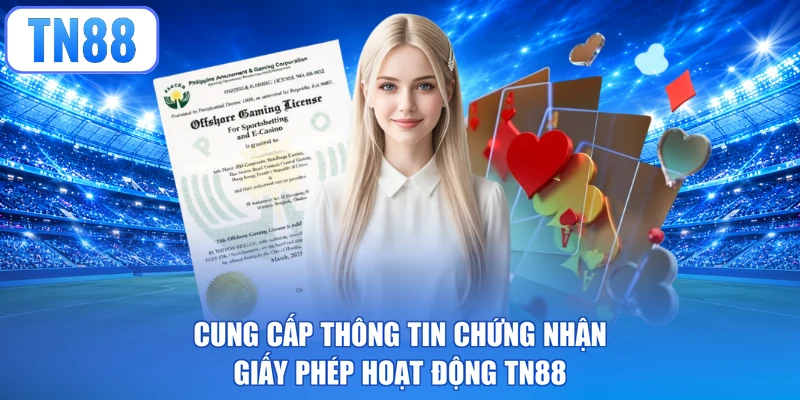 Cung cấp thông tin chứng nhận giấy phép hoạt động TN88
