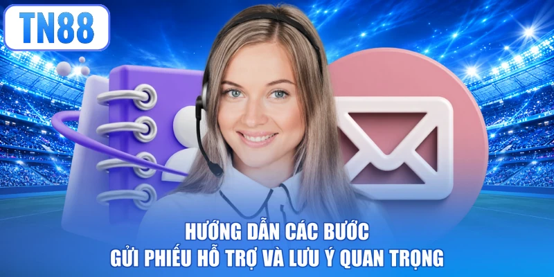 Hướng dẫn các bước gửi phiếu hỗ trợ và lưu ý quan trọng